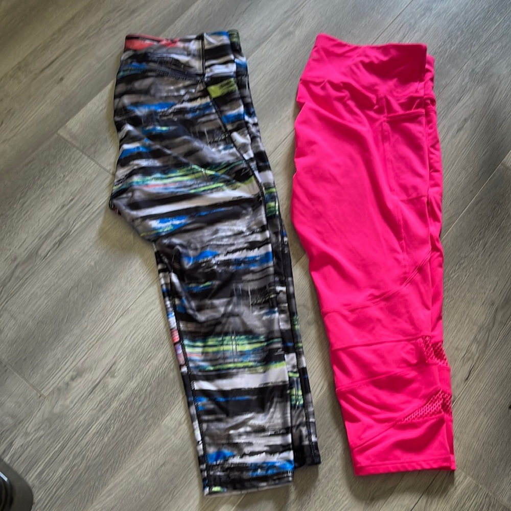 ACX capris leggings size large two pairs